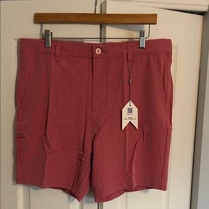 1764 Men's Golf Shorts from short par 4 salmon/Choral color size 34